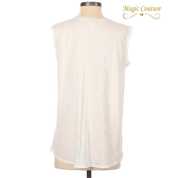 NWT Rebecca Taylor Jenna Tank in Sea Salt🤍⭐️🤍 - Picture 4 of 10